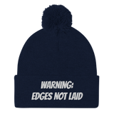Edges not laid Pom-Pom Beanie