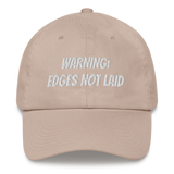 Edges not laid Dad hat