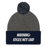 Edges not laid Pom-Pom Beanie