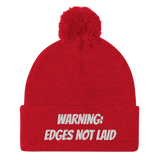 Edges not laid Pom-Pom Beanie