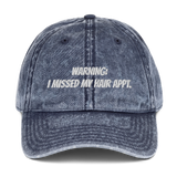 Missed my hair APPT. Vintage Cap