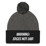 Edges not laid Pom-Pom Beanie