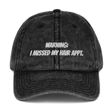 Missed my hair APPT. Vintage Cap