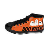 Boo Bitch Women's Hightop Sneakers (orange)