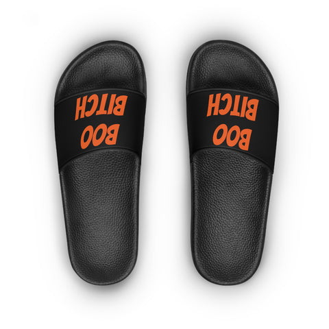 Boo Bitch Slides (Black)
