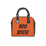 Boo Bitch Shoulder Handbag(orange)