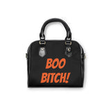 Boo Bitch Shoulder Handbag(black)
