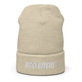 Boo bitch Waffle beanie (white)