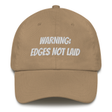Edges not laid Dad hat