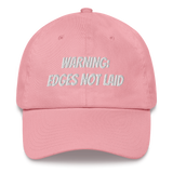 Edges not laid Dad hat