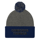 Conscious Thinker Pom Pom Cap