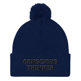 Conscious Thinker Pom Pom Cap