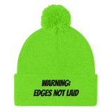 Edges not laid Pom-Pom Beanie (B)
