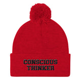 Conscious Thinker Pom Pom Cap
