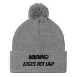 Edges not laid Pom-Pom Beanie (B)