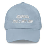 Edges not laid Dad hat