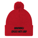 Edges not laid Pom-Pom Beanie (B)