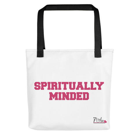 Spiritually Minded Pink Tote bag