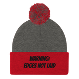 Edges not laid Pom-Pom Beanie (B)