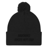 Edges not laid Pom-Pom Beanie (B)