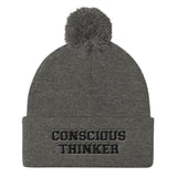 Conscious Thinker Pom Pom Cap