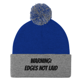 Edges not laid Pom-Pom Beanie (B)