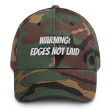 Edges not laid Dad hat