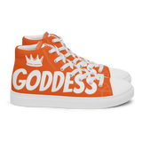 Women’s high top canvas shoes